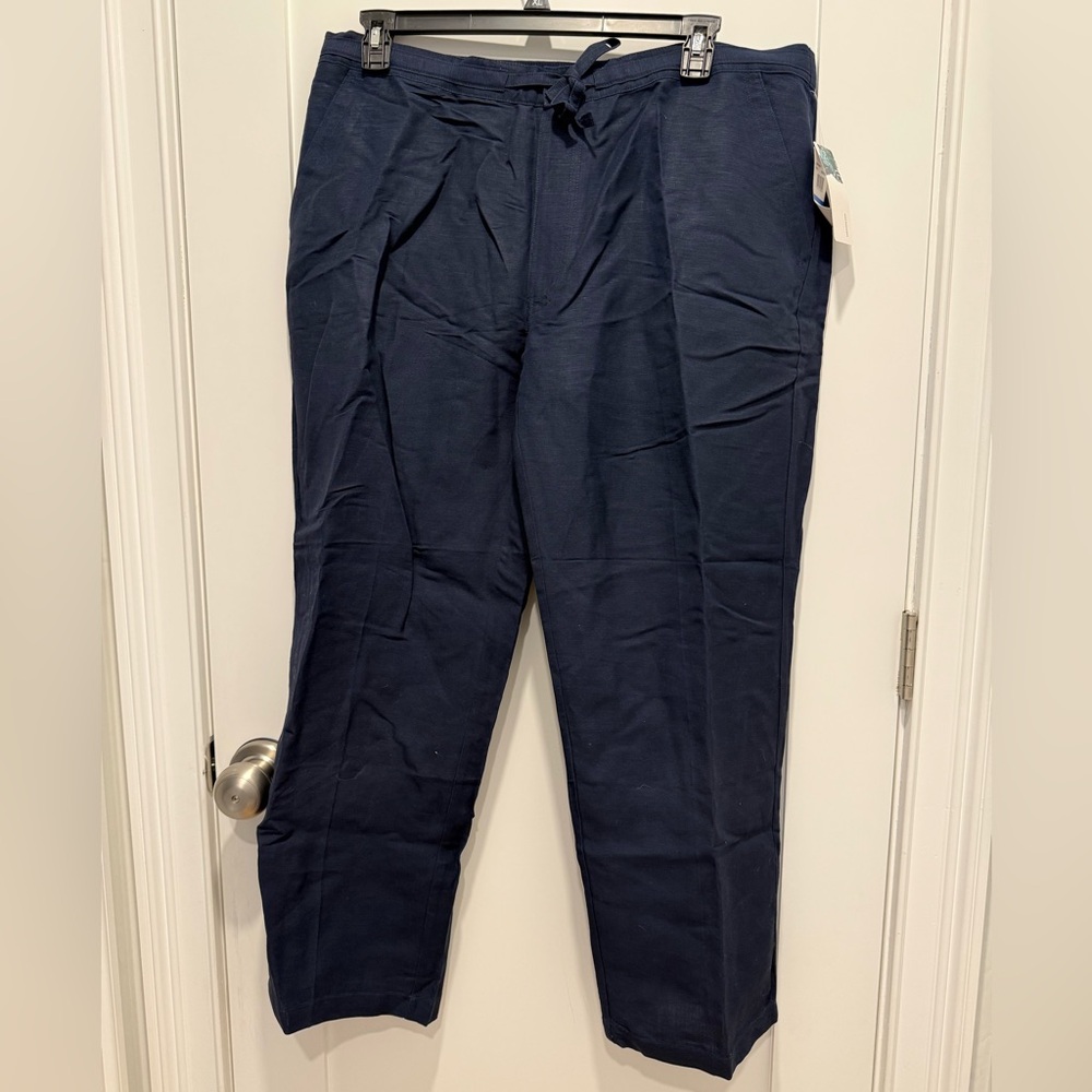 Cubavera Navy Linen Pants